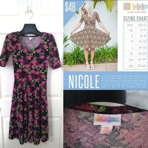 Wine Grapes LuLaRoe Nicole Dress